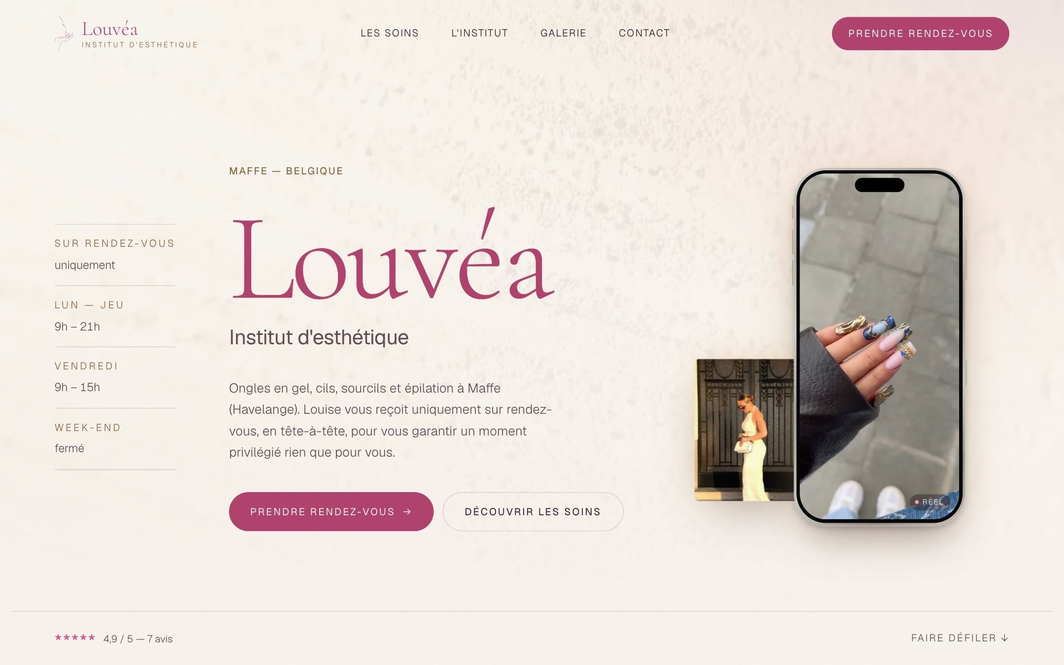 Site de Louvéa, Institut d'esthétique · Maffe (Havelange)